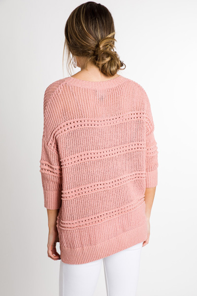 Sweet Knit Sweater, Pink