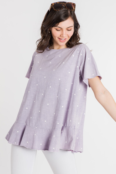 Lilac Dotted Tee