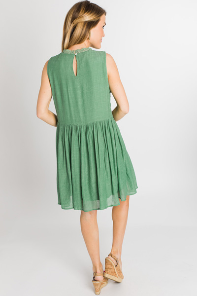 Green Girl Crochet Dress