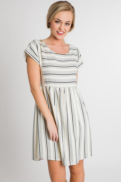Multi & Mixed Striped Dress