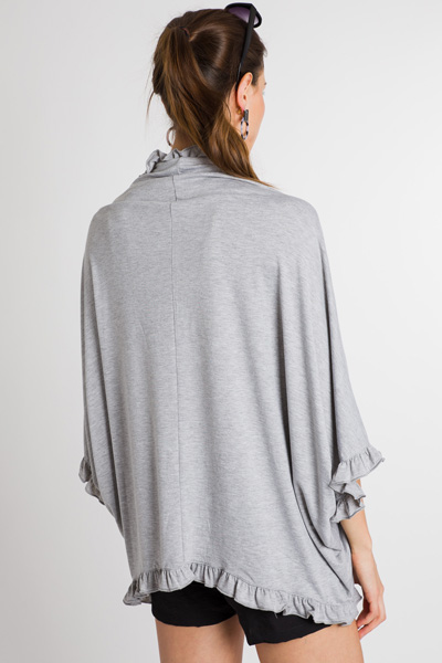 Touch of Ruffle Poncho