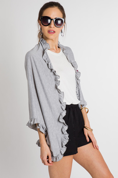 Touch of Ruffle Poncho