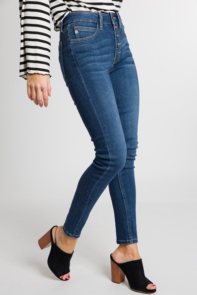 Exposed Button Skinnies