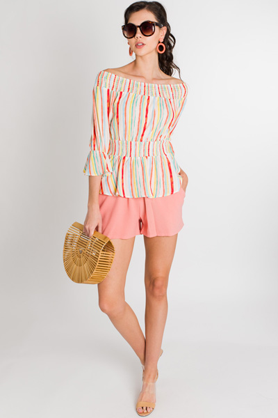 Here Comes the Sun Smocked Top