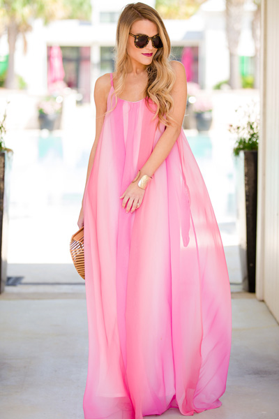 Ombre All Day Maxi, Pink