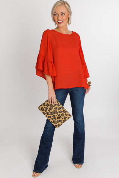 Butterfly Blouse, Tomato