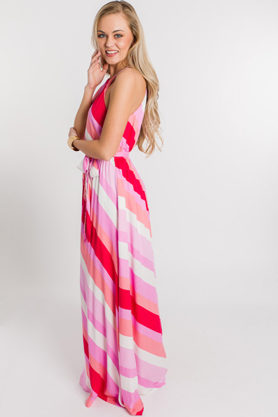Stripes of Pink Maxi