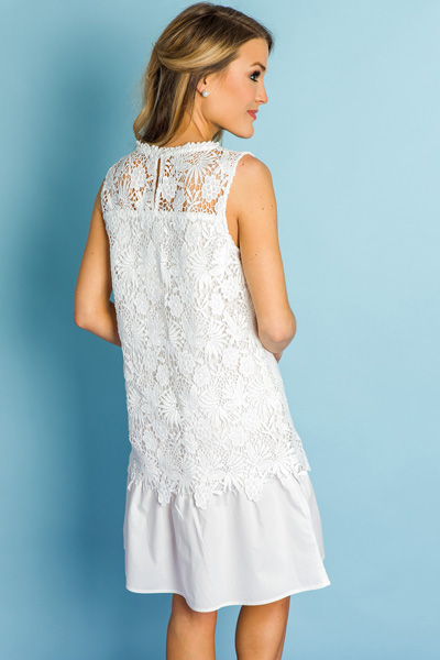 White Layers Lace Dress