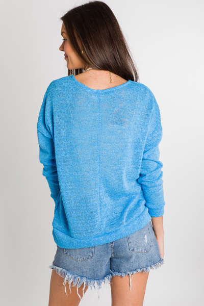 Blue Banded Pullover