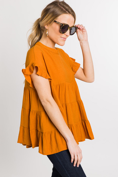 Rusty Tiered Blouse