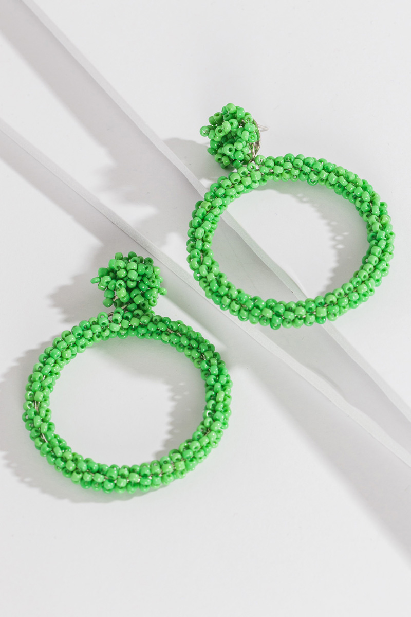 The Green Ring Earring