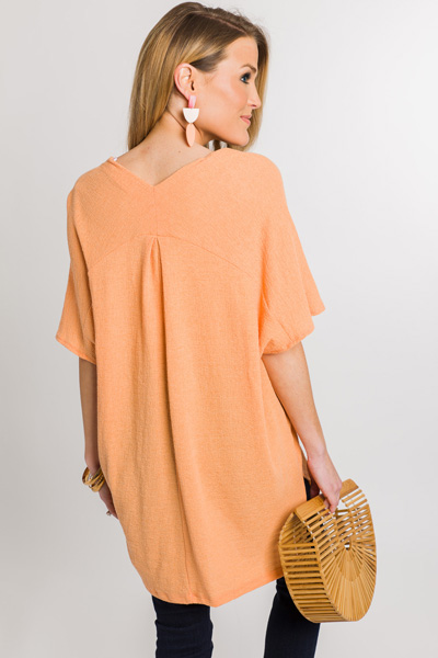 Classic Karlie Tunic, Peach Gauze