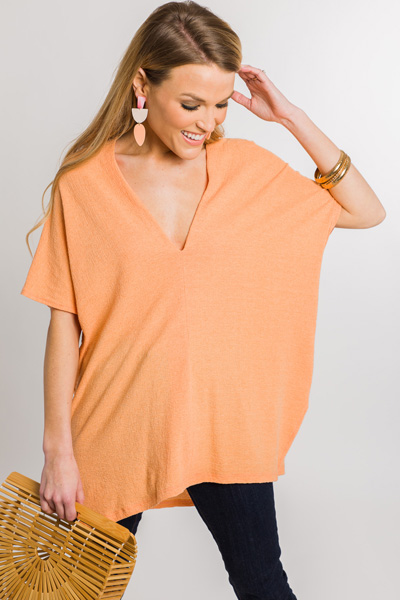 Classic Karlie Tunic, Peach Gauze