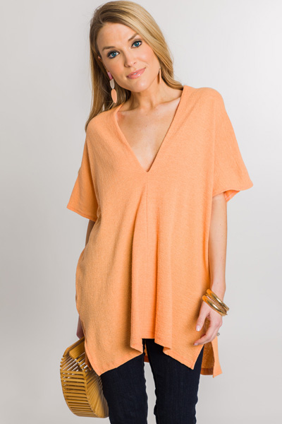Classic Karlie Tunic, Peach Gauze