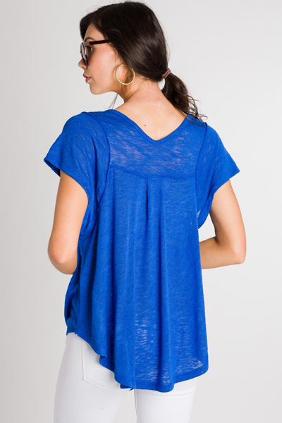 Rounded Swing Tee, Royal