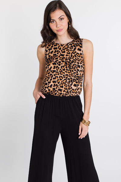 Leopard Pocket Jumpsuit