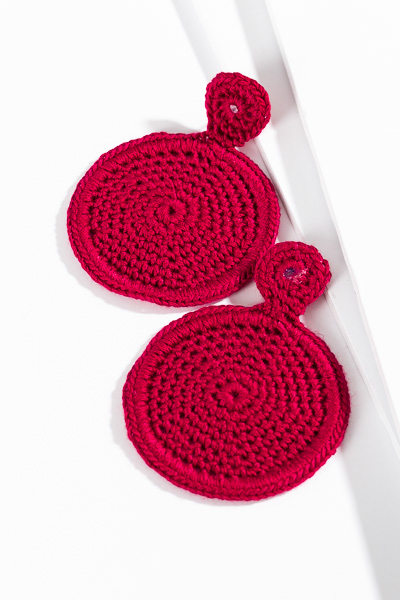 Round Weave Ear, Berry