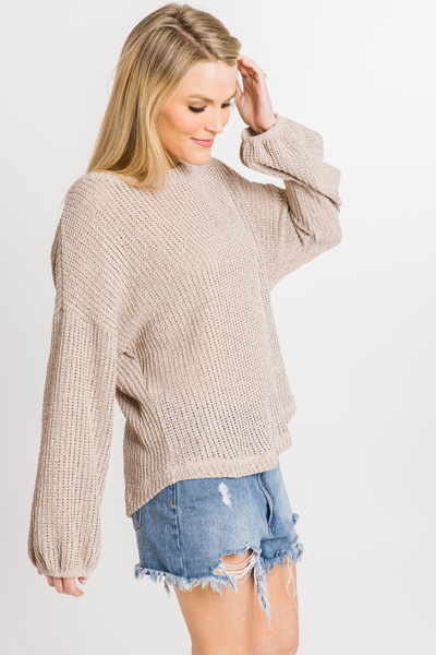 Allie Sweater, Taupe