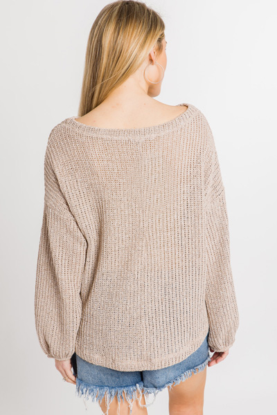 Allie Sweater, Taupe