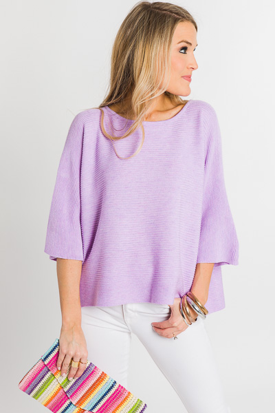 Spring Fling Sweater, Lavender