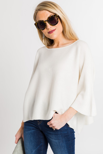 Spring Fling Sweater, Cream