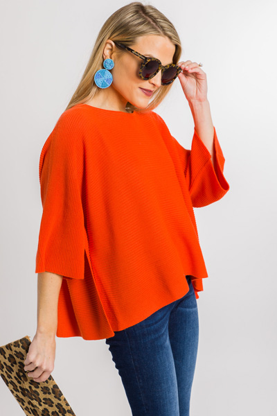 Spring Fling Sweater, Orange