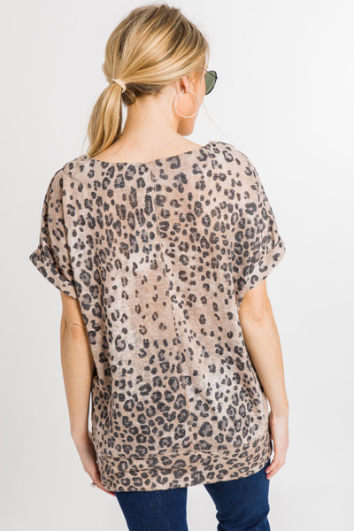 Banded Leopard Top
