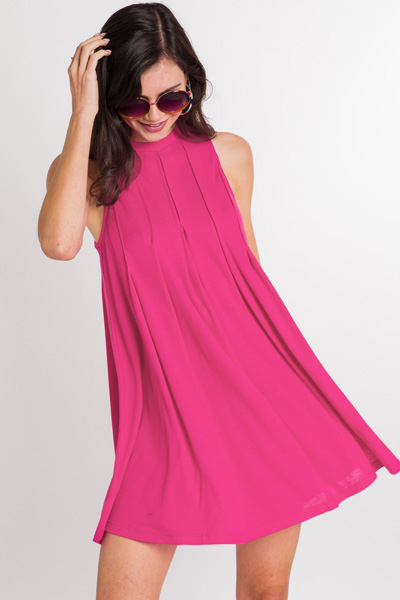 Sweet Pleats Dress, Pink