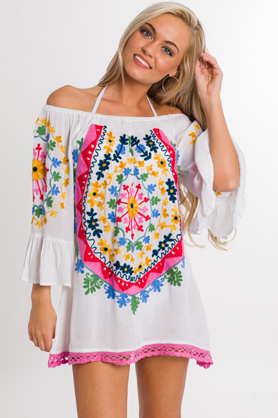 Embroidered Medallion Frock