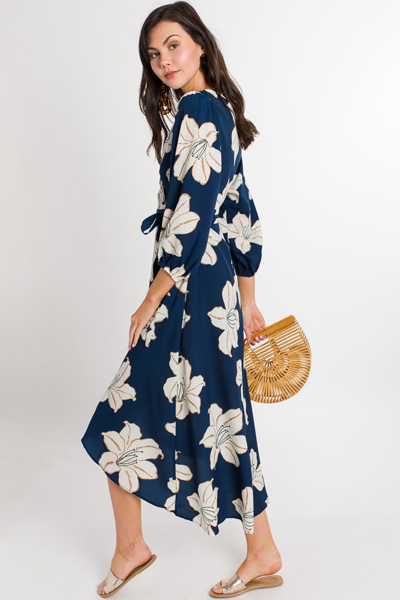 Taupe Blossoms Maxi