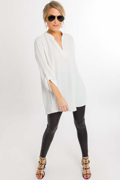 Tabby Tunic, Off White