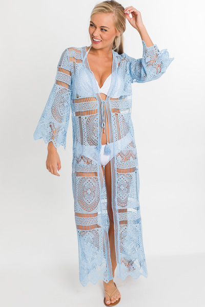 Boho Blues Duster