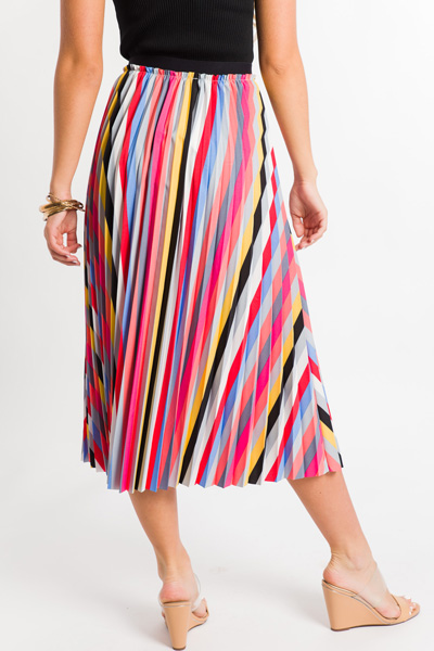 Rainbow Pleats Skirt