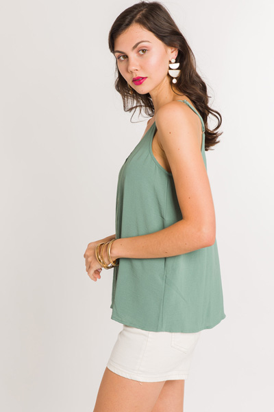 Buttoned Up Cami, Sage