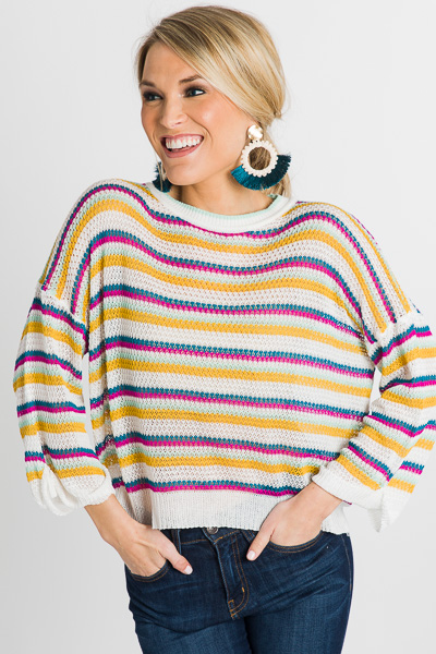 Fun Stripes Summer Sweater