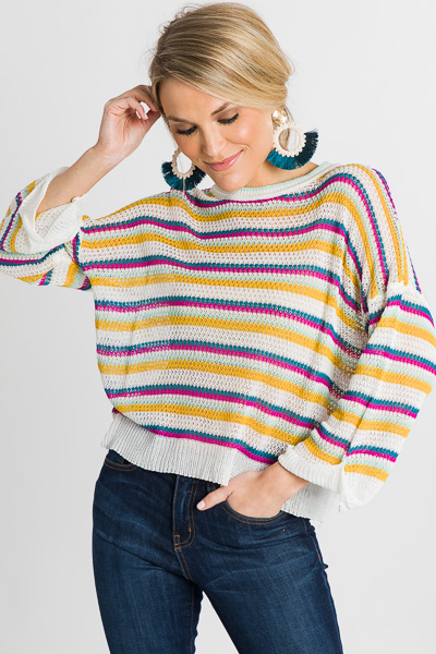 Fun Stripes Summer Sweater