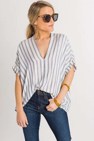 Washed Up Stripe Top
