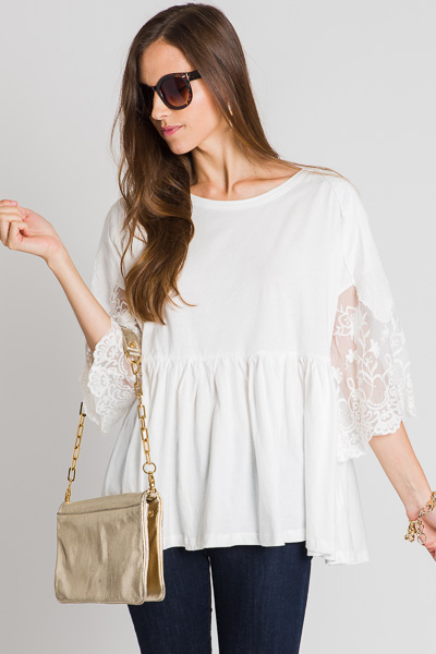 Loosely Lace Babydoll Top