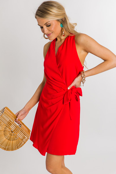 Red Rover Wrap Dress