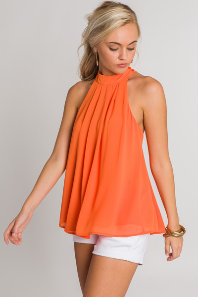 New York Minute Halter, Orange