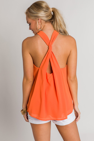 New York Minute Halter, Orange