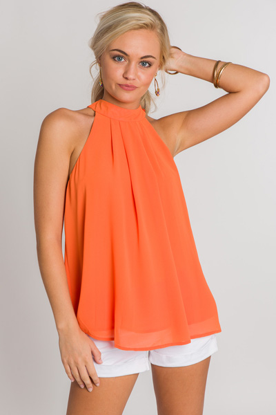 New York Minute Halter, Orange