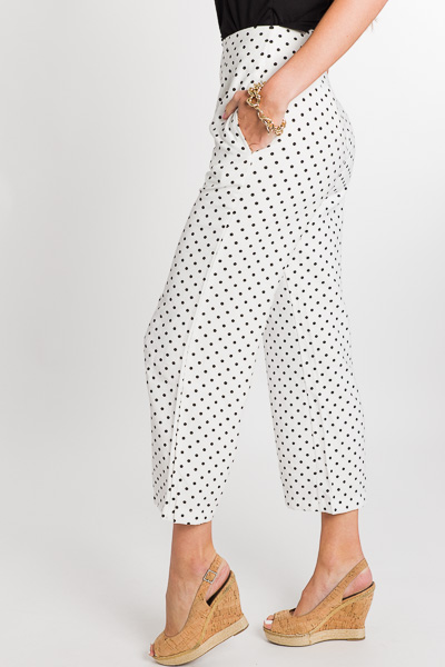 Minnie Dotted Pants, White