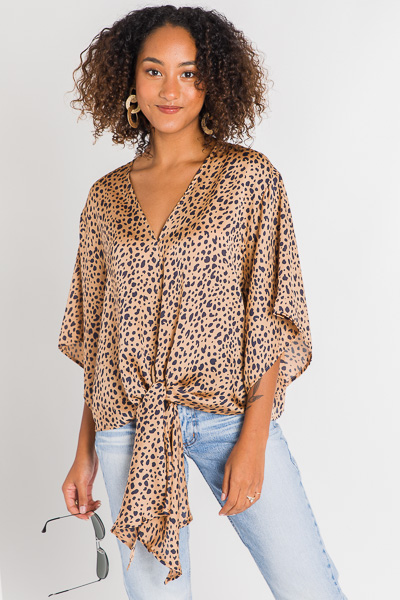 Stacy Spotted Blouse