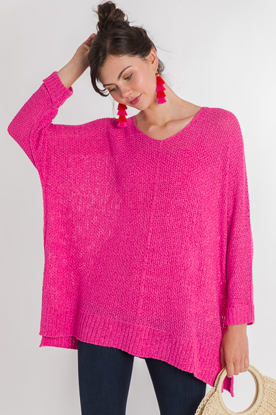 Long Weekend Pullover, Pink