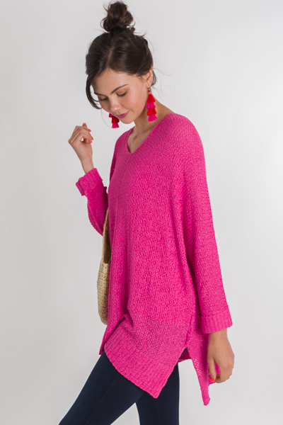 Long Weekend Pullover, Pink