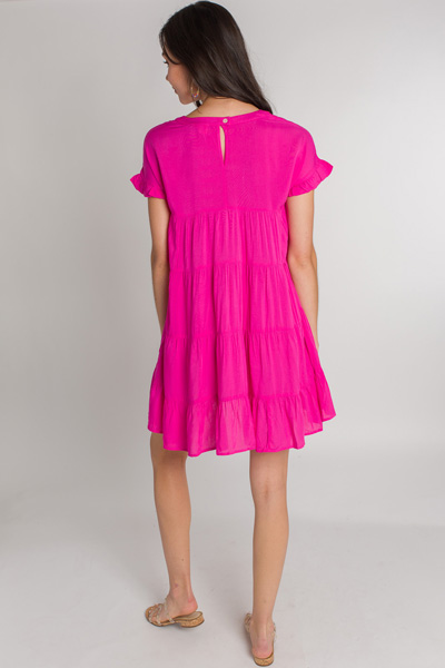 Summer Fling Tier Dress, Pink