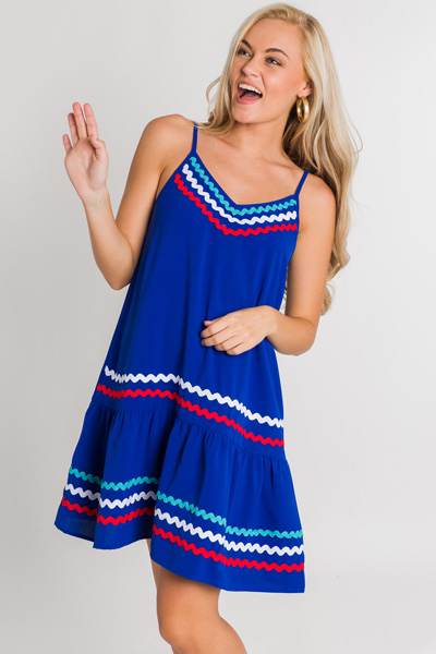 Royal Ric Rac Dress