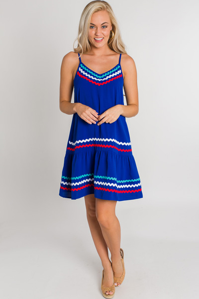 Royal Ric Rac Dress