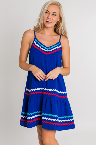 Royal Ric Rac Dress